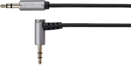 Picture of Kabel Kruger&Matz Jack 3.5mm - Jack 3.5mm 1m srebrny (KM0312)