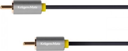 Attēls no Kabel Kruger&Matz RCA (Cinch) - RCA (Cinch) 0.5m szary (KM1200)