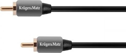 Attēls no Kabel Kruger&Matz RCA (Cinch) - RCA (Cinch) 1m szary (KM0301)