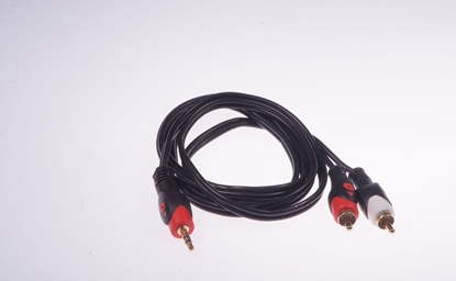 Изображение Kabel Libox Jack 3.5mm - RCA (Cinch) x2 3m czarny (LB0023)