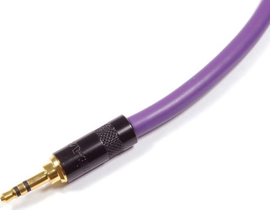 Picture of Kabel Melodika Jack 3.5mm - Jack 3.5mm 0.5m fioletowy