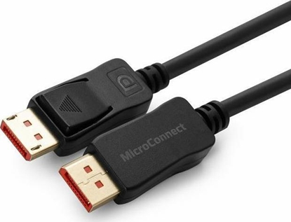 Изображение Kabel MicroConnect DisplayPort - DisplayPort 1m czarny (MC-DP-MMG-100V1.4)