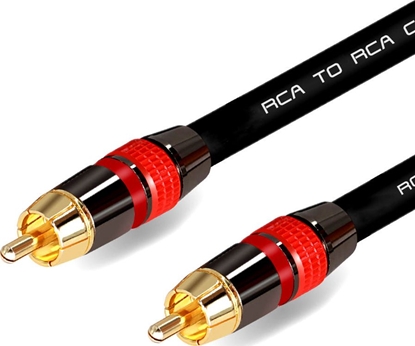 Picture of Kabel Mozos RCA (Cinch) - RCA (Cinch) 3m czarny (MCABLE-RR)