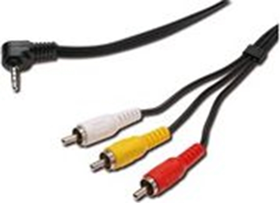 Picture of Kabel PremiumCord Jack 3.5mm - RCA (Cinch) x3 1.5m czarny (kjack4cin)