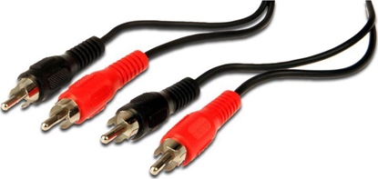 Picture of Kabel PremiumCord RCA (Cinch) x2 - RCA (Cinch) x2 15m czarny (kjackcmm2-15)
