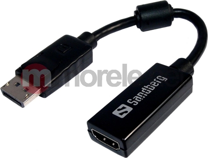 Attēls no Kabel Sandberg DisplayPort - HDMI 0.1m czarny (50828)