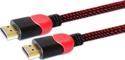Attēls no Kabel Savio HDMI - HDMI 3m czerwony (GCL-04)