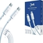 Изображение Kabel USB 3MK USB-C - USB-C 1 m Biay (5903108444088)