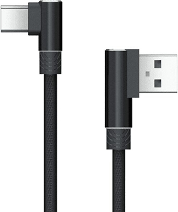 Изображение Kabel USB Akasa USB-A - USB-C 1 m Czarny (AK-CBUB39-10BK)