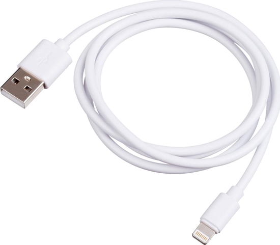Изображение Kabel USB Akyga USB-A - Lightning 1 m Biały (AK-USB-30)
