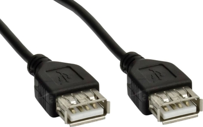 Изображение Kabel USB Akyga USB-A - USB-A 1.8 m Czarny (AK-USB-06)