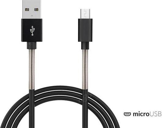 Picture of Kabel USB AMiO USB-A - microUSB 1 m Czarny (AMI-01431)