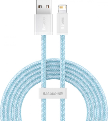 Picture of Kabel USB Baseus USB-A - Lightning 2 m Turkusowy (BSU3002BLU)