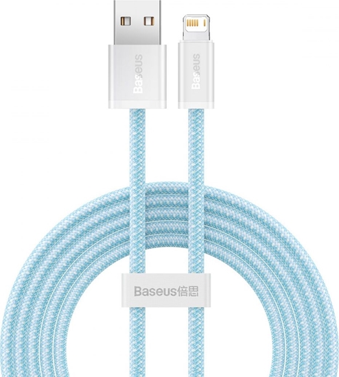 Picture of Kabel USB Baseus USB-A - Lightning 2 m Turkusowy (BSU3002BLU)