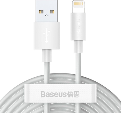 Attēls no Kabel USB Baseus 2x USB-A - Lightning 1.5 m Biay (6953156230316)