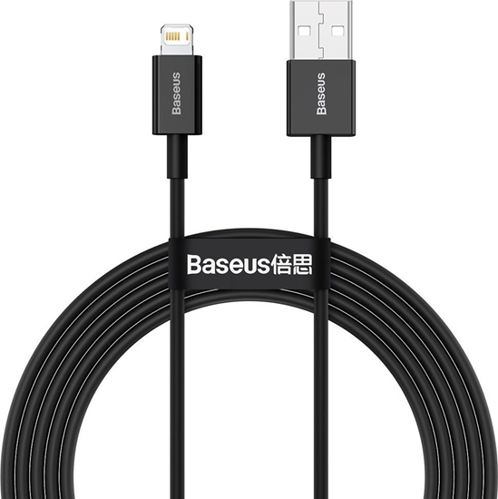Picture of Kabel USB Baseus USB-A - Lightning 2 m Czarny (BSU2659BLK)