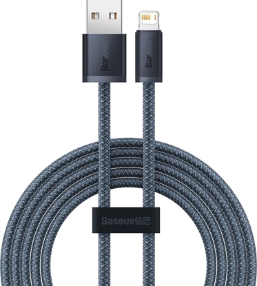 Изображение Kabel USB Baseus USB-A - Lightning 2 m Szary (CALD000516)