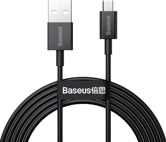 Picture of Kabel USB Baseus USB-A - microUSB 2 m Czarny (BSU2823BLK)