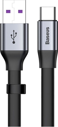 Attēls no Kabel USB Baseus USB-A - USB-C 0.23 m Czarno-szary (6953156293427)