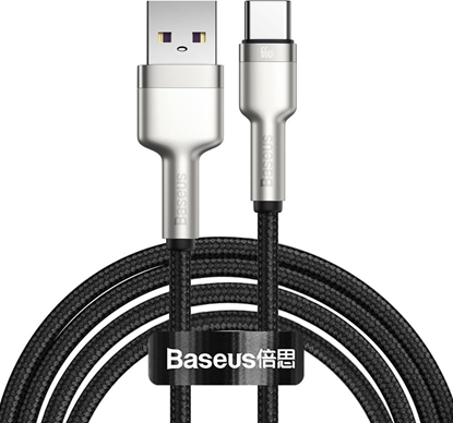 Attēls no Kabel USB Baseus USB-A - USB-C 2 m Czarny (02693)