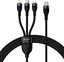Picture of Baseus Baseus Flash Series II cable USB Type C - USB Type C / Lightning / micro USB 100 W 1.5 m black (CASS030201)