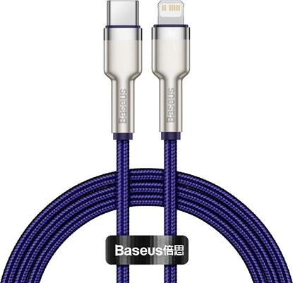 Attēls no Kabel USB Baseus USB-C - Lightning 1 m Fioletowy (baseus_20210316153516)