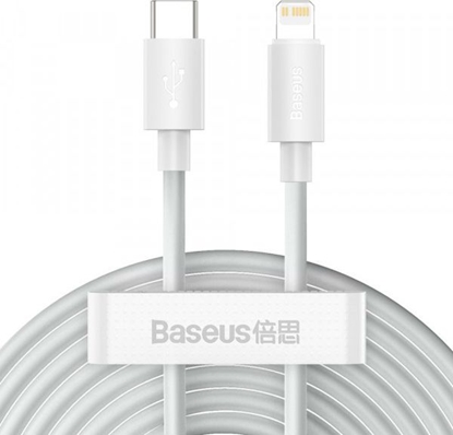 Attēls no Kabel USB Baseus USB-C - Lightning 1.5 m Biały (101297)