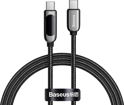 Picture of Kabel USB Baseus USB-C - USB-C 1 m Czarny (BSU2773BLK)
