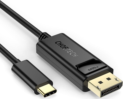 Изображение Kabel USB Choetech USB-C - DisplayPort 1.8 m Czarny (6971824971569)