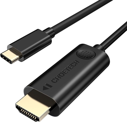 Изображение Kabel USB Choetech USB-C - HDMI 3 m Czarny (6971824973044)
