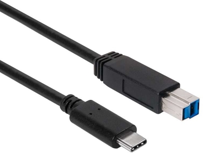 Изображение Kabel USB Club 3D USB-C - USB-B 1 m Czarny (CAC-1524)