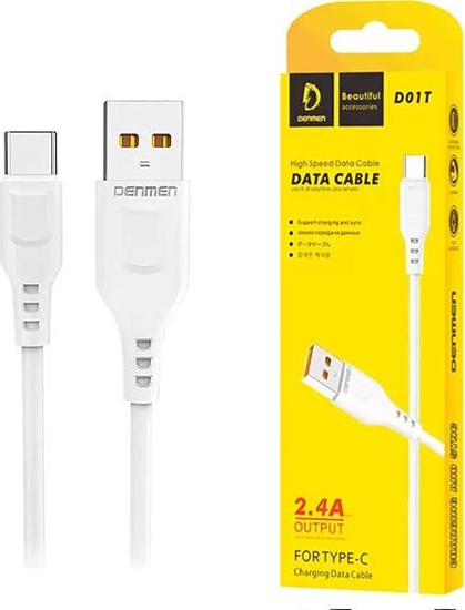 Picture of Kabel USB Denmen USB-A - USB-C 1 m Biay (29346)