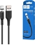 Изображение Kabel USB Denmen USB-A - USB-C 1 m Czarny (29370)