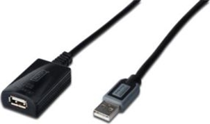 Изображение Kabel USB Digitus USB-A - USB-A 25 m Czarny (DA73103)