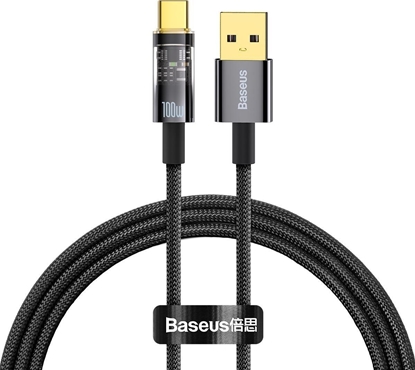 Picture of Kabel USB Baseus USB-A - USB-C 1 m Czarny (CATS000201)