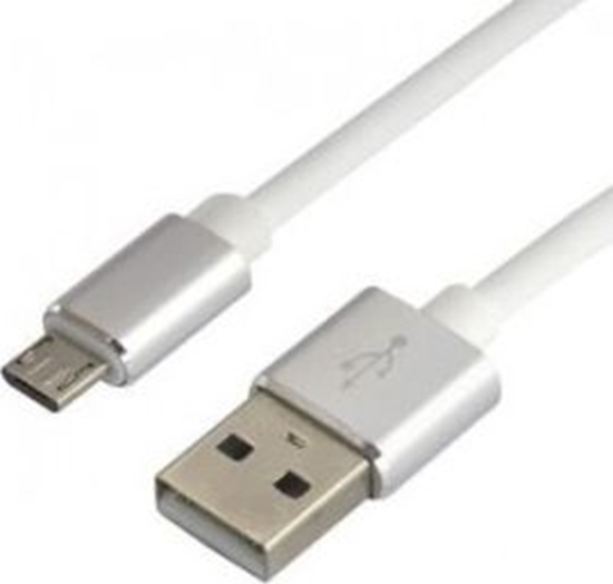 Изображение Kabel USB EverActive USB-A - microUSB 1.5 m Biały (CBS-1.5MW)