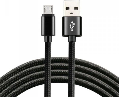 Изображение Kabel USB EverActive USB-A - microUSB 2 m Czarny (CBB-2MB)