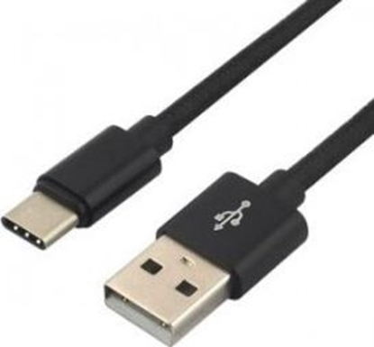 Picture of Kabel USB EverActive USB-A - USB-C 0.3 m Czarny (CBB-0.3CB)