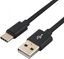 Attēls no Kabel USB EverActive USB-A - USB-C 0.3 m Czarny (CBB-0.3CB)