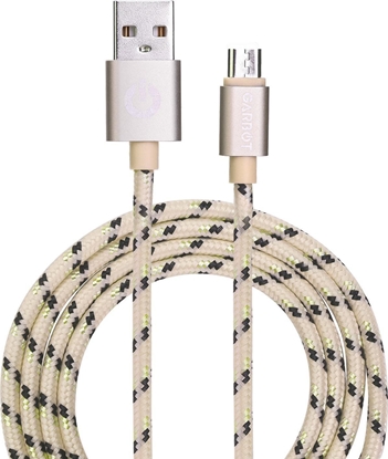 Attēls no Kabel USB Garbot USB-A - microUSB 1 m Złoty (JAB-6824157)