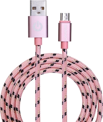 Attēls no Kabel USB Garbot USB-A - microUSB 1 m Różowy (JAB-6824159)