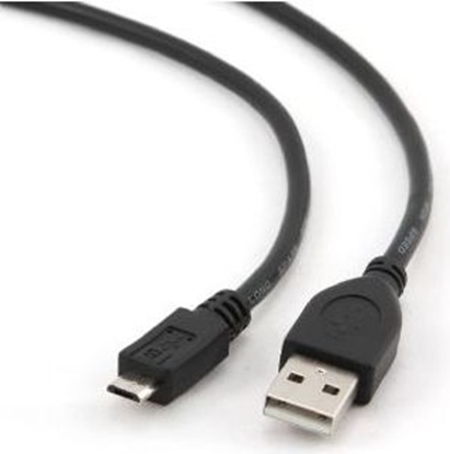 Picture of Kabel USB Gembird USB-A - microUSB 0.3 m Czarny (CCPmUSB2AMBM0.3M)