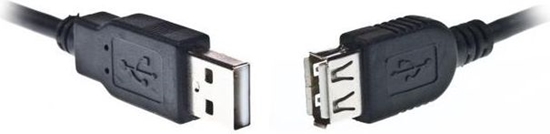 Изображение Kabel USB Gembird USB-A - USB-A 3 m Czarny (CCPUSB2AMAF10)