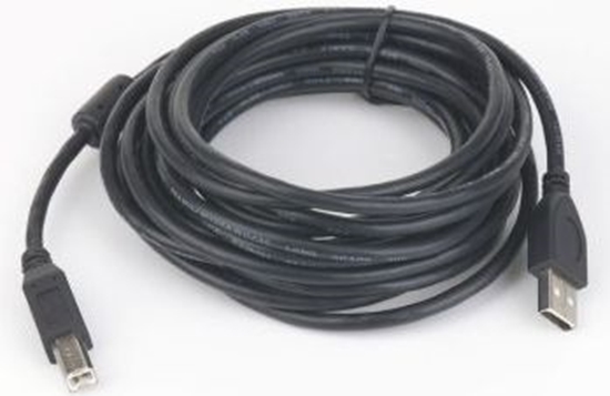 Изображение Kabel USB Gembird USB-A - USB-B 3 m Czarny (CCFUSB2AMBM10)