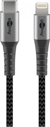Picture of Kabel USB Goobay USB-A - Lightning 0.5 m Srebrny (49270)