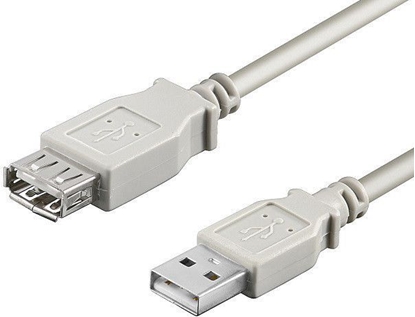 Attēls no Kabel USB Goobay USB-A - USB-A 3 m Biały (68716)