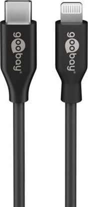 Attēls no Kabel USB Goobay USB-C - Lightning 0.5 m Czarny (39428)