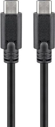 Picture of Kabel USB Goobay USB-C - USB-C 1 m Czarny (531398)