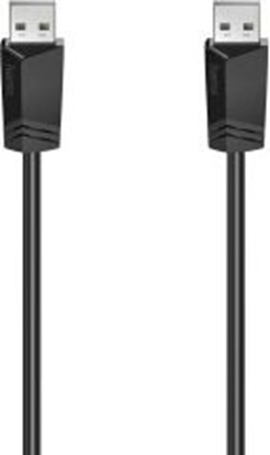 Attēls no Kabel USB Hama USB-A - USB-A 1.5 m Czarny (002006010000)