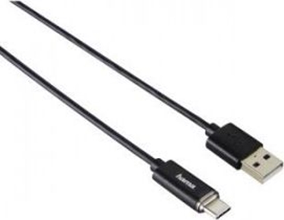 Изображение Kabel USB Hama USB-A - USB-C 1 m Czarny (000742550000)